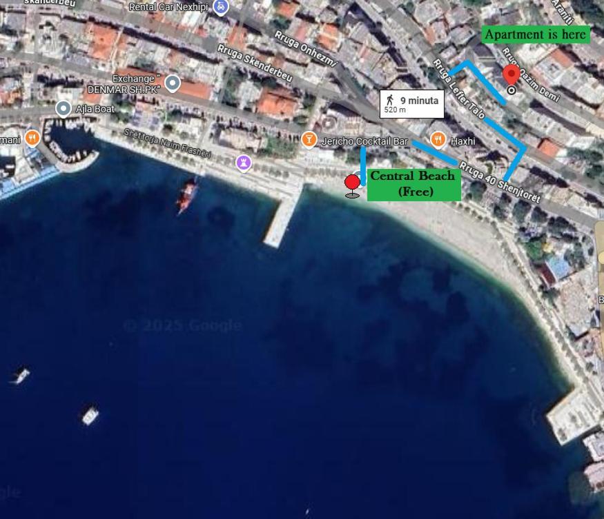 Central Beach Apartment Sarande Exterior photo